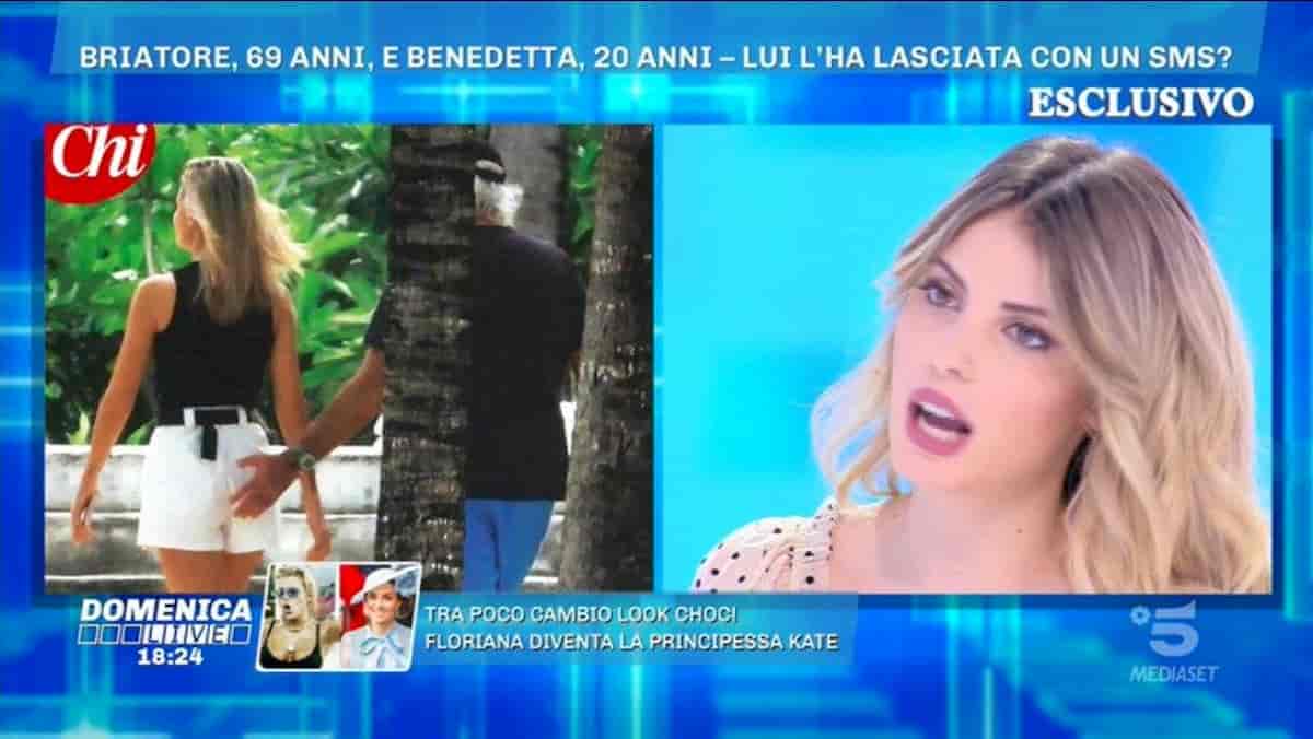 Benedetta Bosi ospite a Domenica Live smonta il gossip: "Con Briatore solo un bacio a stampo ma lui..."