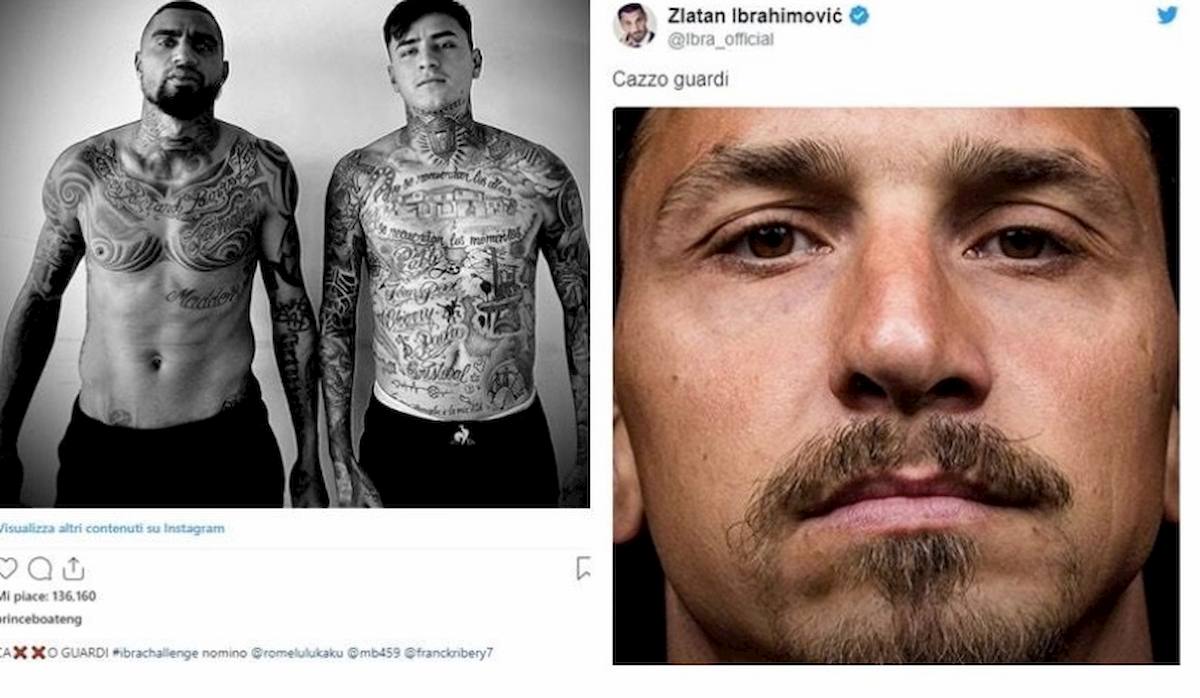 Boateng come Ibrahimovic su Instagram: "Ca... guardi?", è partita la #IbraChallenge