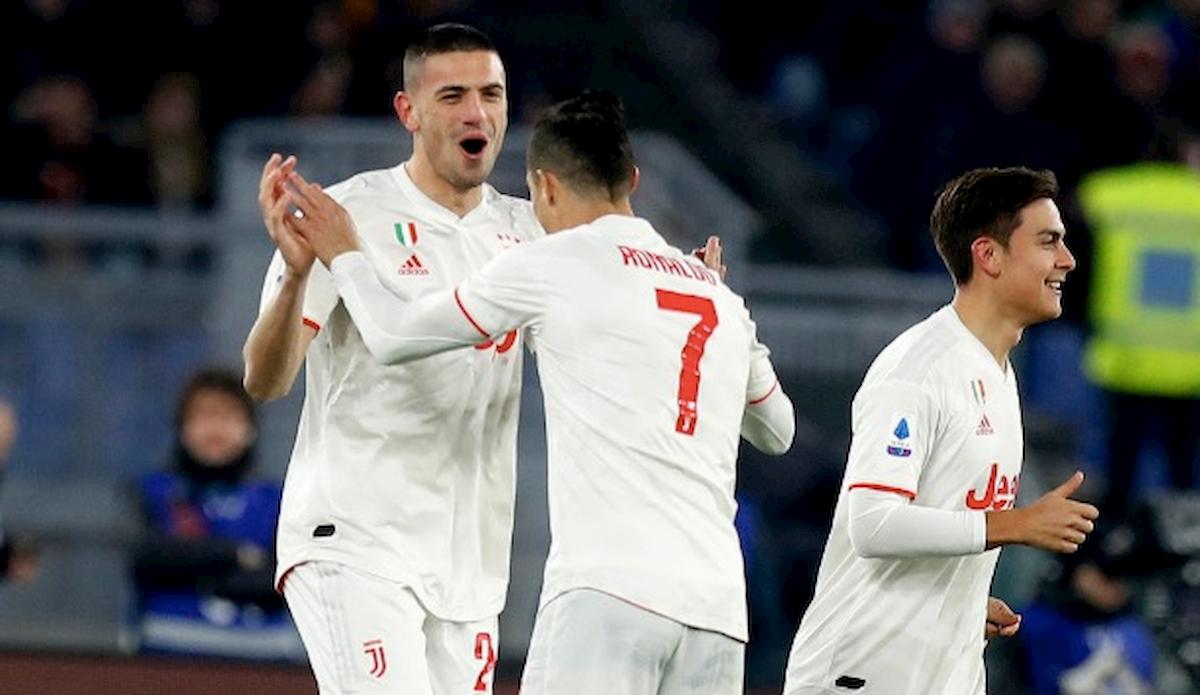 Juventus campione d'inverno, 2-1 alla Roma con gol decisivo di Cristiano Ronaldo
