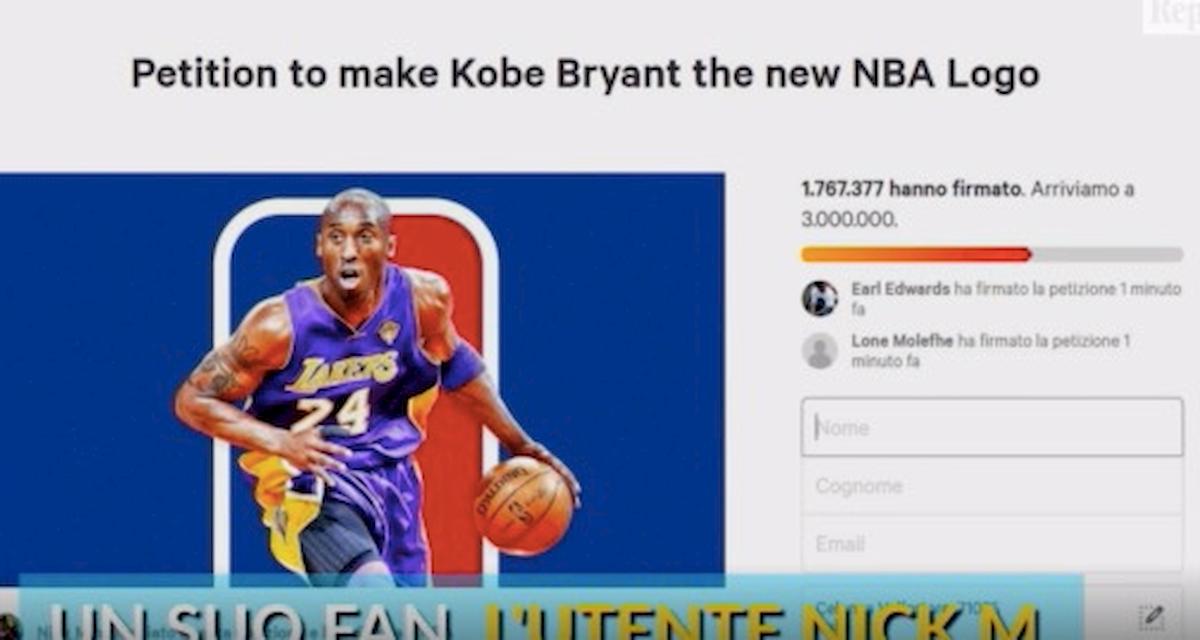 Kobe Bryant è morto, petizione online per cambiare logo NBA