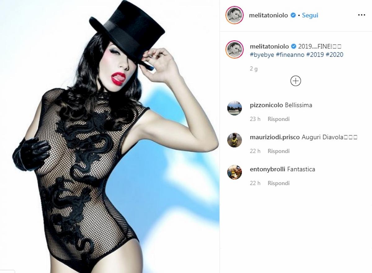 melita toniolo senza intimo