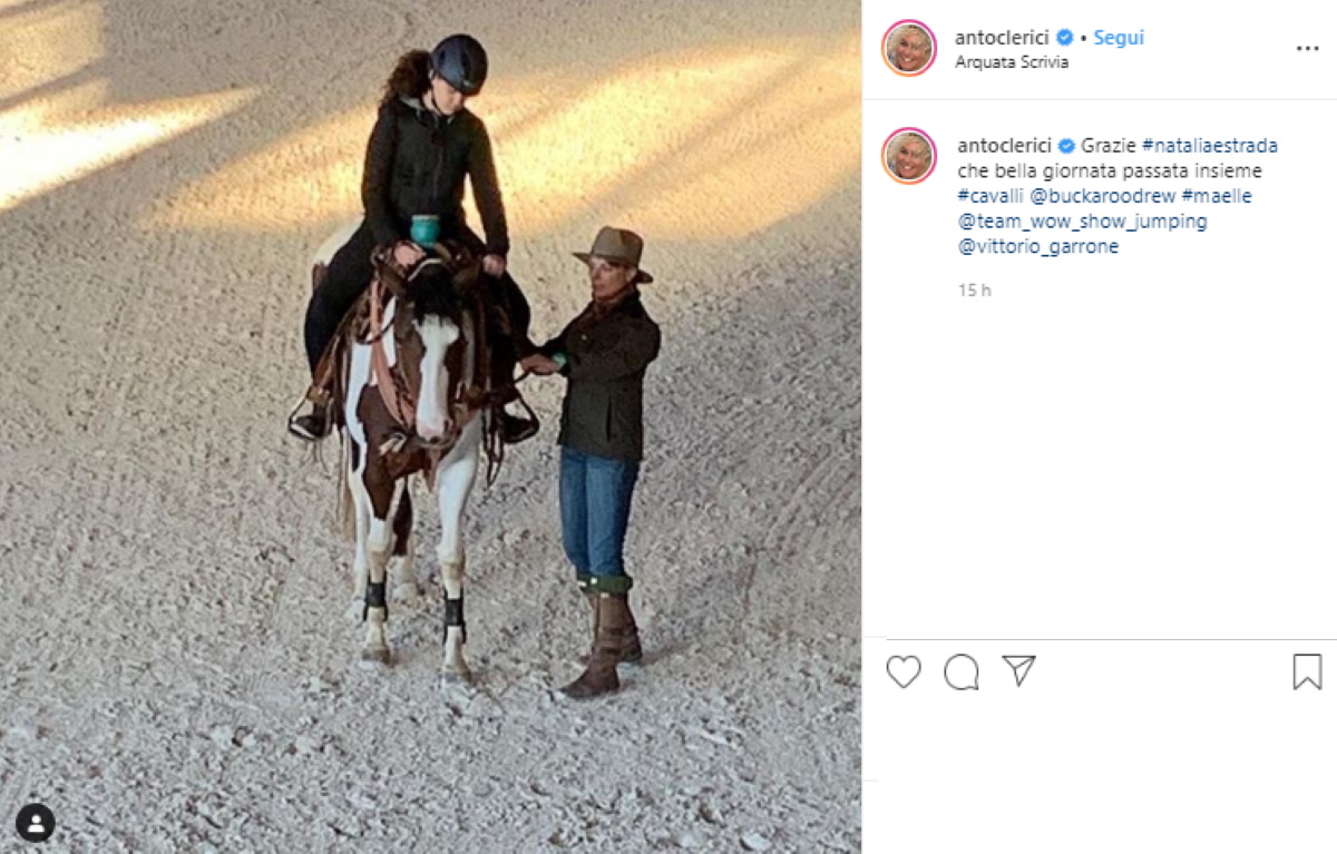 Natalia Estrada, Antonella Clerici mostra che fine ha fatto