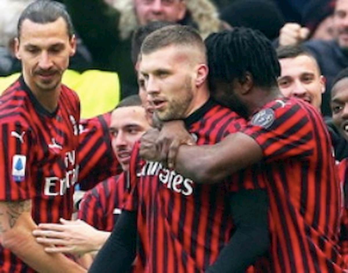 Brescia-Milan 0-1, Rebic decisivo. Con Ibrahimovic si vince sempre