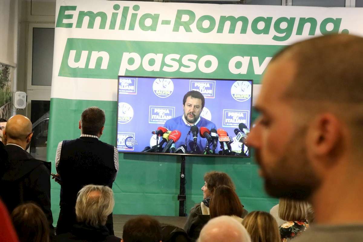 salvini parla regionali ansa
