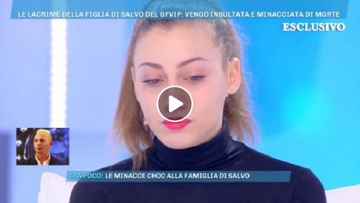 Domenica Live, Laura la figlia di Salvo Veneziano e le minacce ricevute sui social