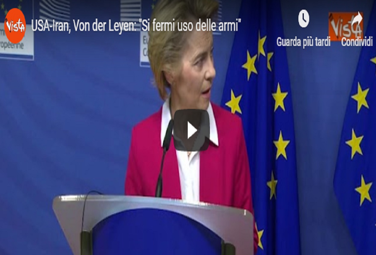 La presidente della Commissione Ue Ursula von der Leyen,