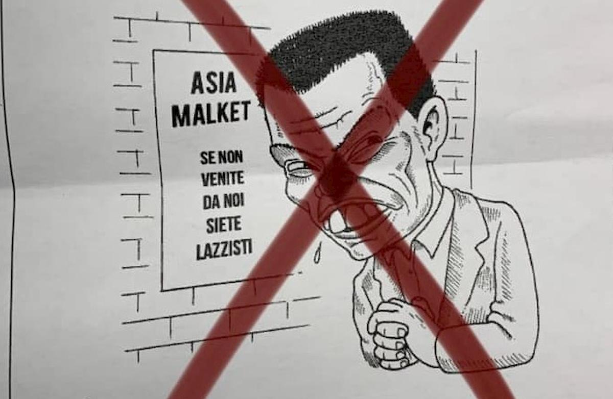 Brugherio, volantini neonazisti contro i commercianti asiatici: "Compra italiano e boicotta" 02