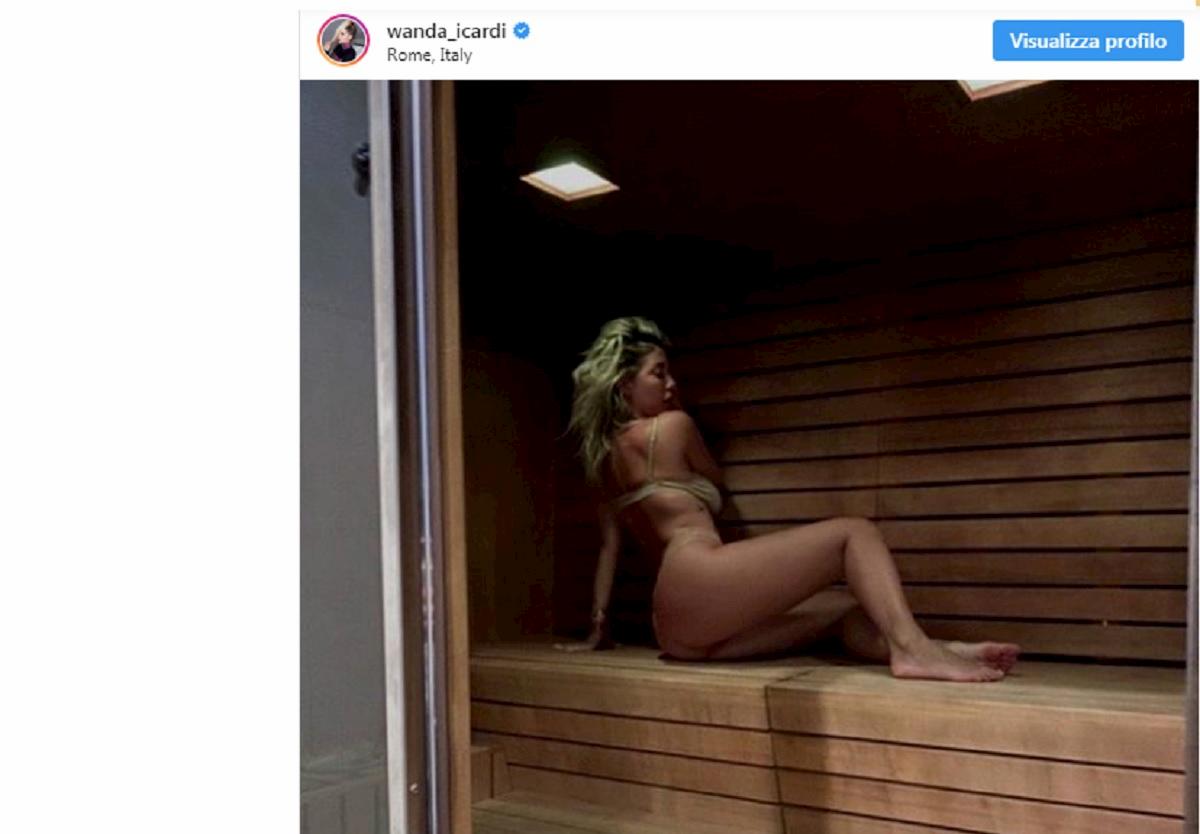 wanda nara sauna