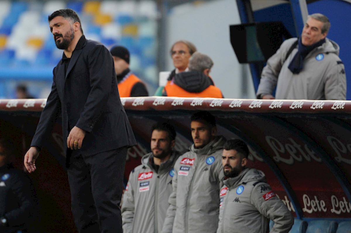 Napoli-Lecce, Gattuso furioso con l'arbitro ma anche con se stesso: "Ho fatto una str****a"