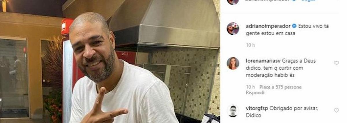"Adriano è morto", lui smentisce su Instagram con foto: "Sono vivo"
