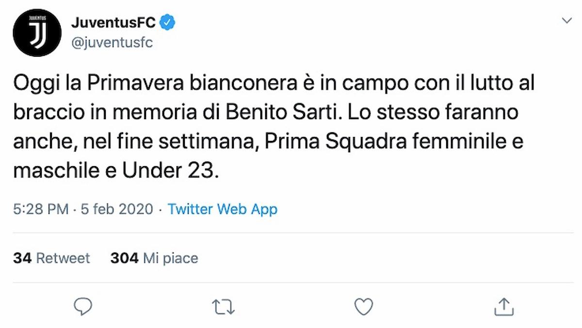 Benito Sarti è morto: ha brillato nella Juventus di Boniperti, Sivori e Charles