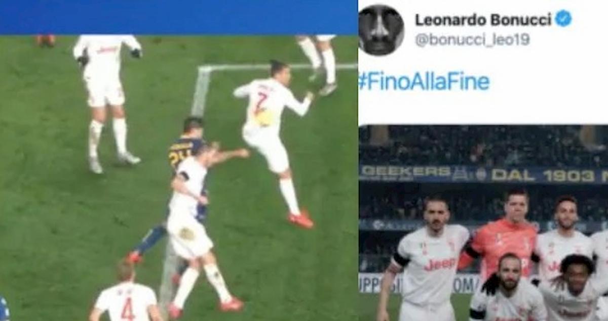 Juventus, Bonucci: la sua reazione su Instagram dopo aver causato il rigore