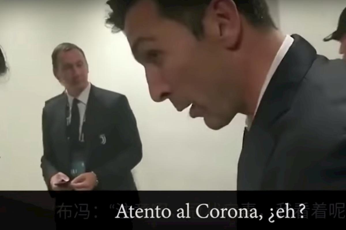 Coronavirus, la battuta di Buffon al tifoso cinese: "Attento eh..."