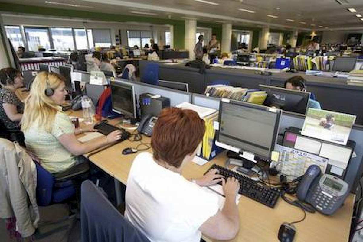 call center foto ansa