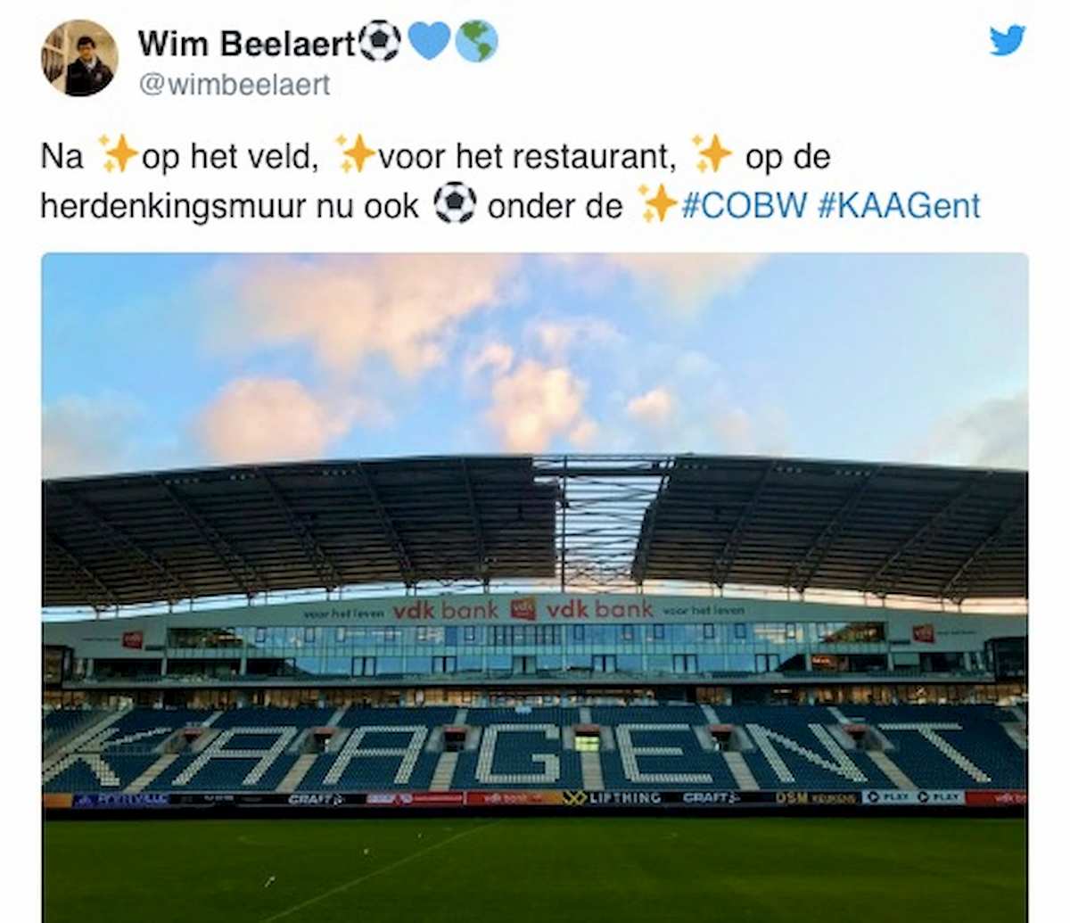 Gent-Roma, il ciclone Ciara ha fatto crollare parte del tetto dello stadio