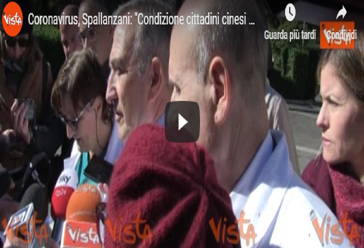 Coronavirus, cinesi ricoverati allo Spallanzani sono in condizioni stazionarie VIDEO