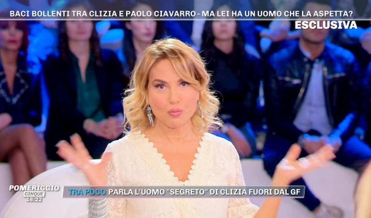 Pomeriggio 5, Barbara d’Urso: "Conosco l'ex di Clizia. Non è vero che la sta aspettando"