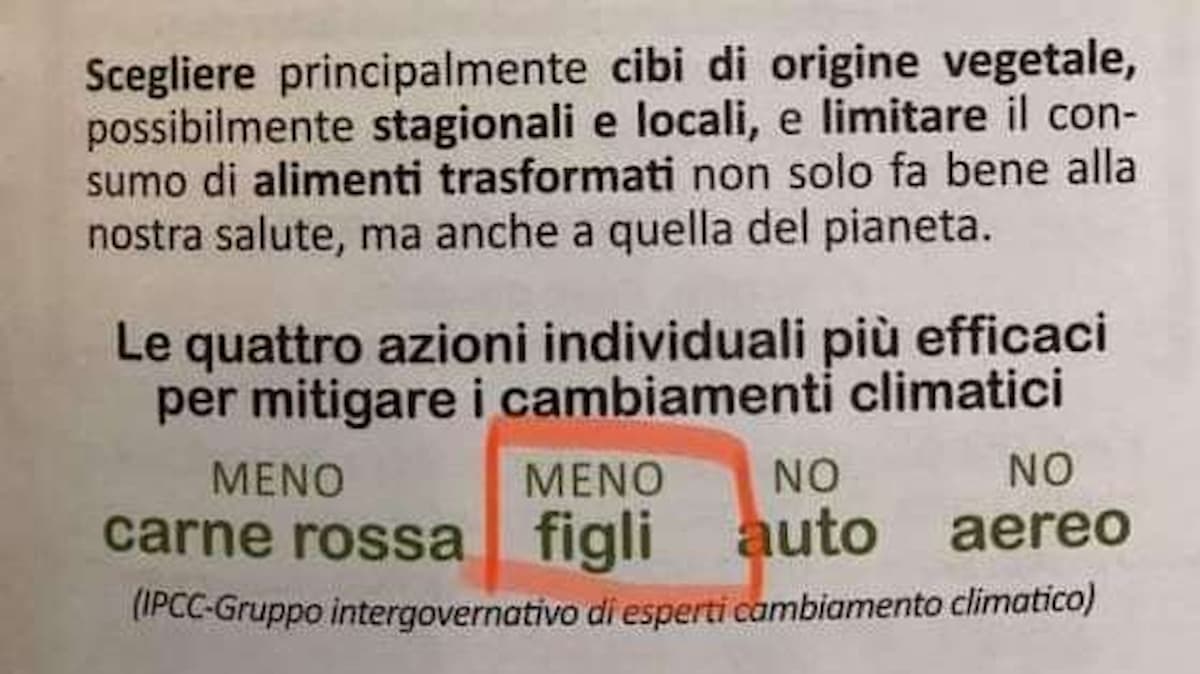 Cremona, "fai meno figli contro i cambiamenti climatici". E' il sindaco che te lo dice...