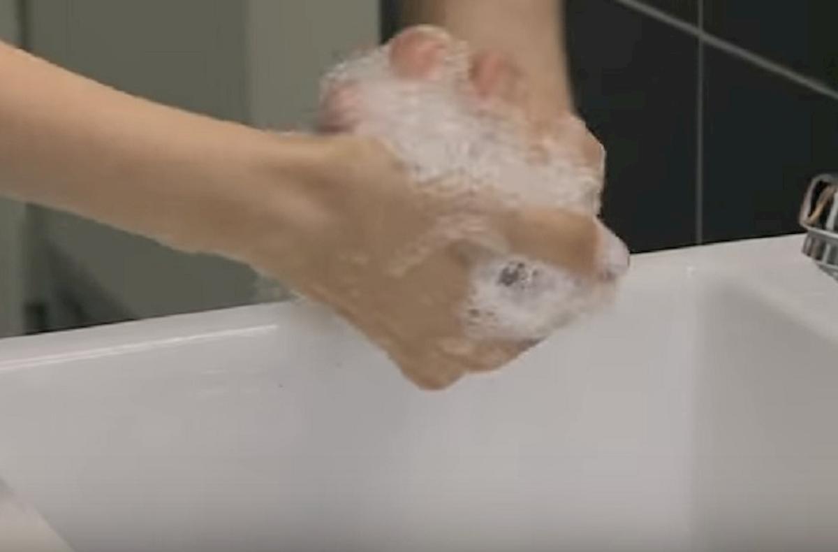 lavarsi mani video oms