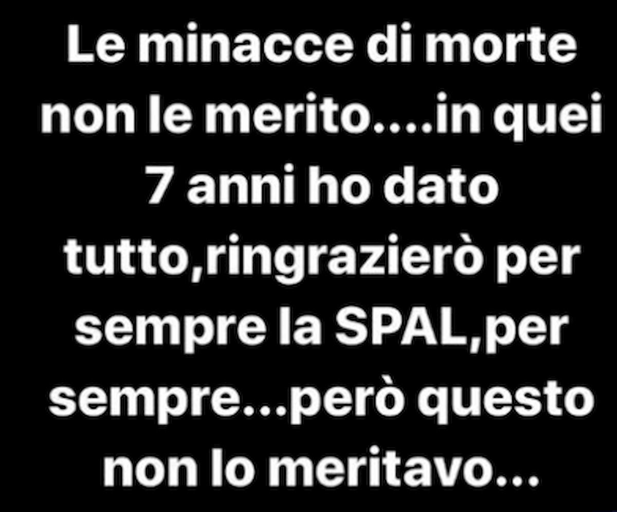 Lazio, Lazzari minacciato di morte su Instagram dai suoi ex tifosi della Spal