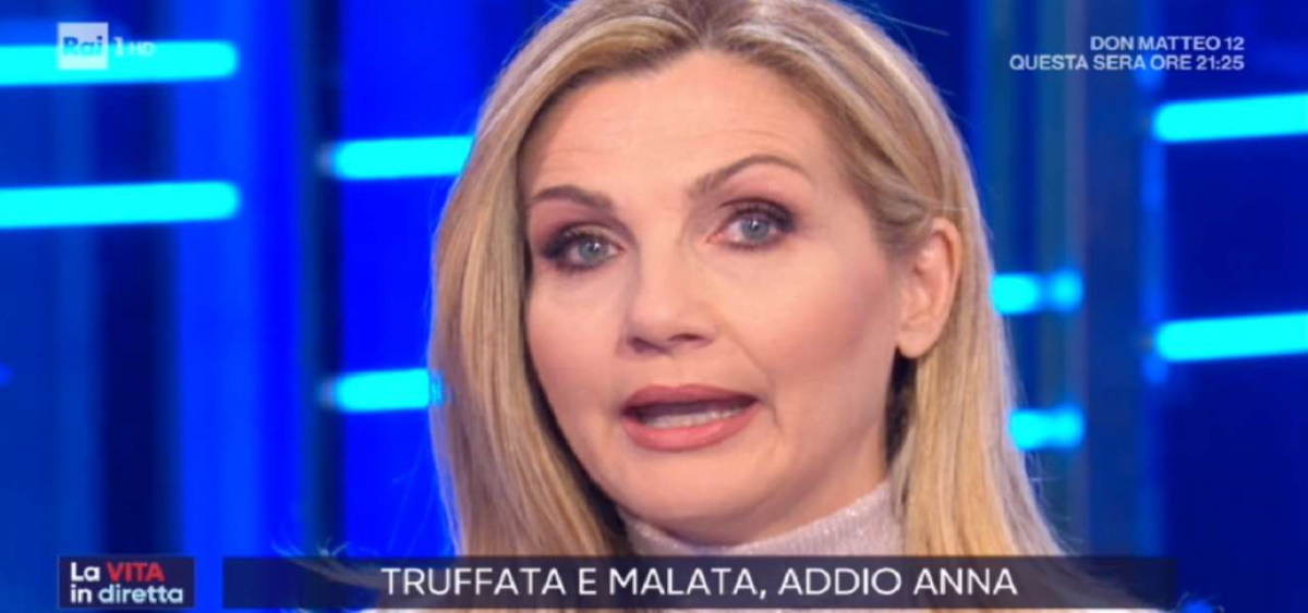 Lorella Cuccarini annuncia la morte dell'ospite Anna Moli a La Vita in diretta