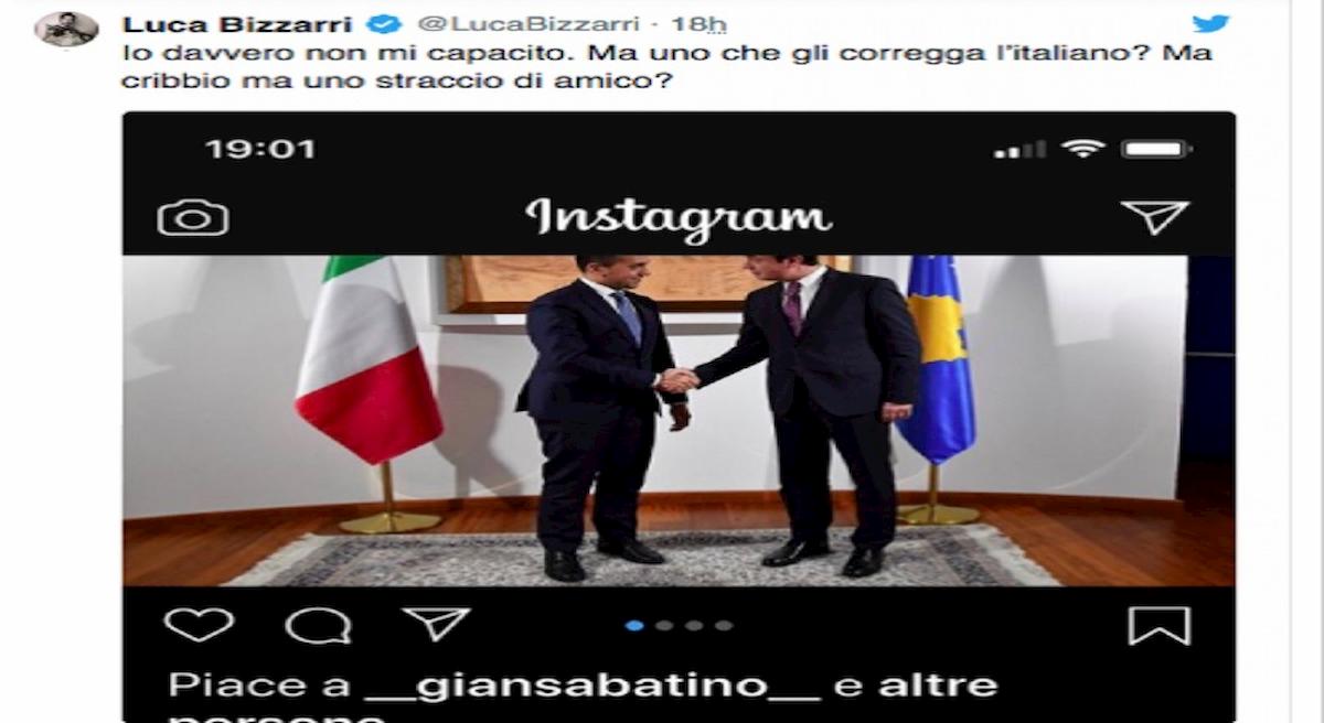 post luca bizzarri su di maio