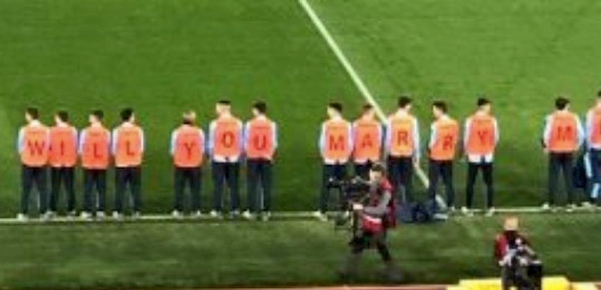 Lazio-Inter, proposta di matrimonio prima della partita