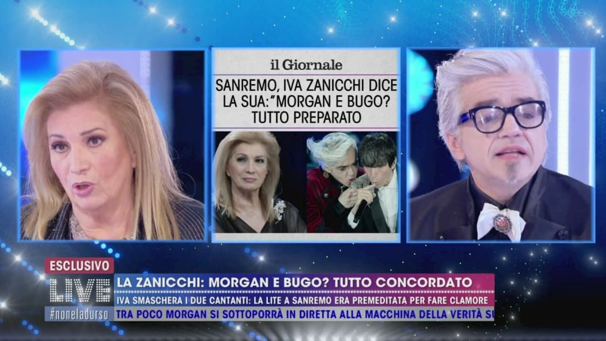 Morgan: "Bugo ha il coronavirus". La battuttaccia a Live Non è la d'Urso