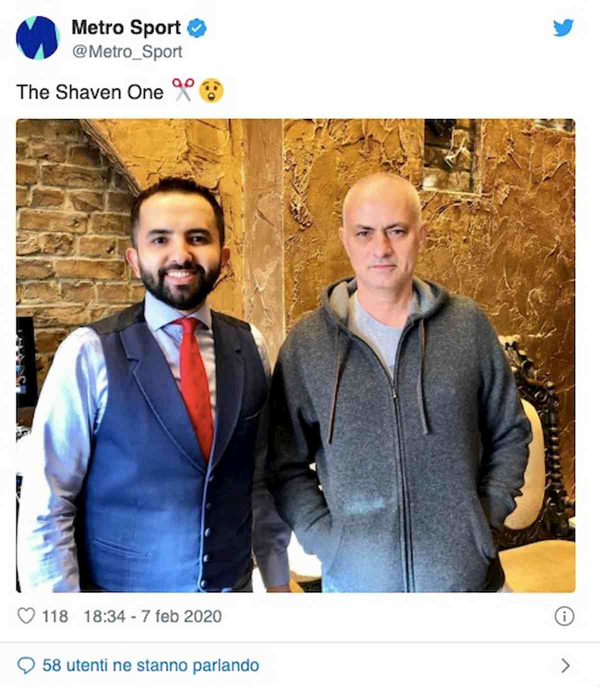 Mourinho come Guardiola (almeno nei capelli), ecco perché si è rasato a zero