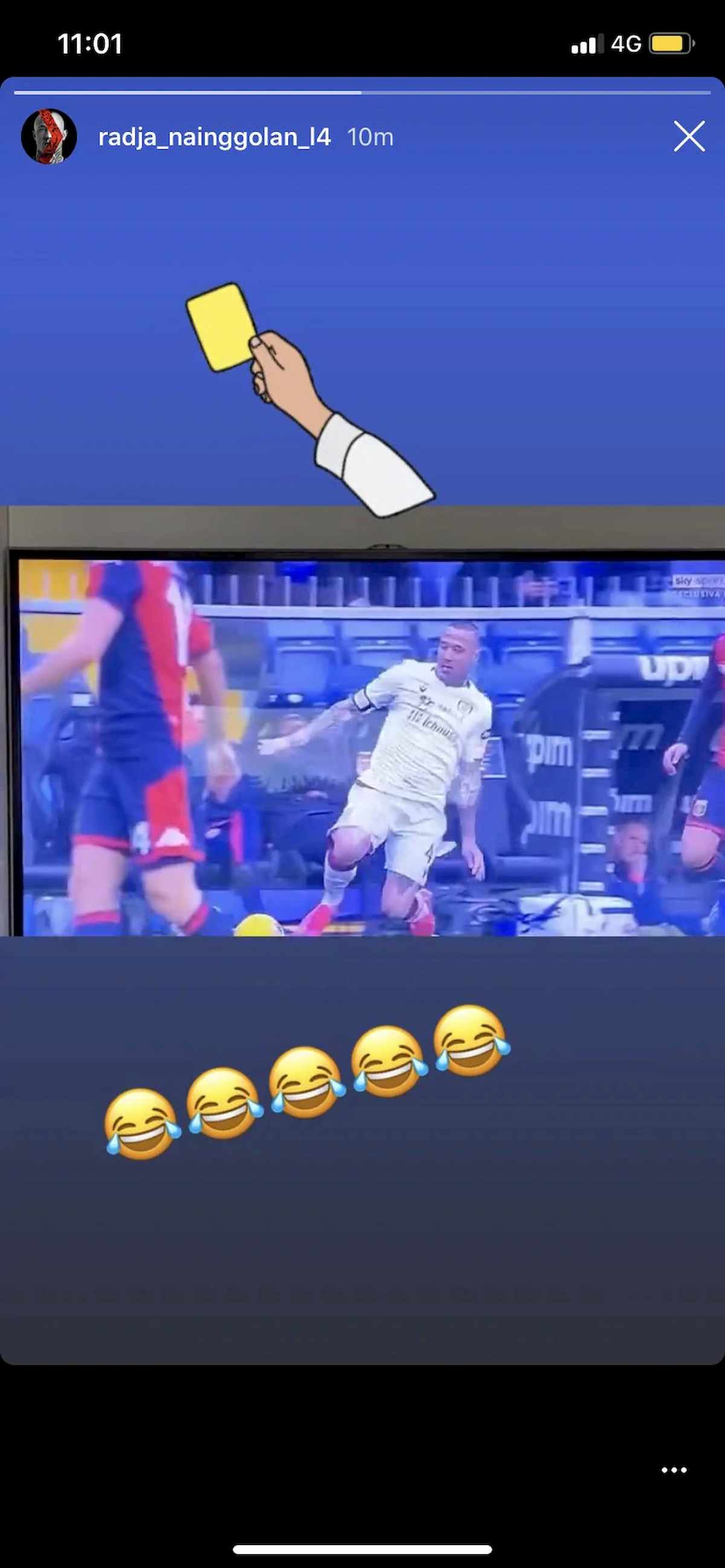 Nainggolan salta Cagliari-Napoli per un giallo che non c'era, la sua protesta su Instagram