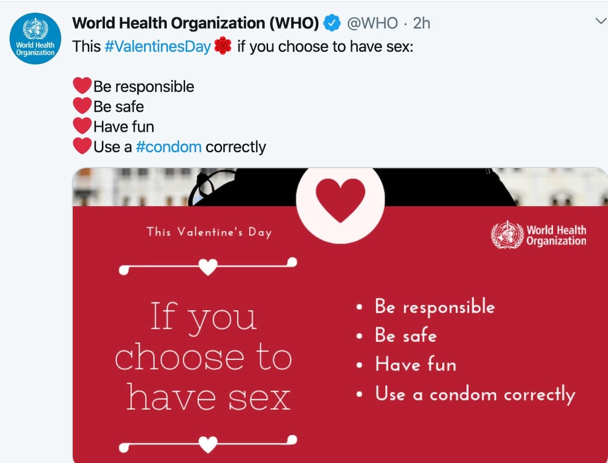 San Valentino, i consigli dell'Oms: cena sana, sport insieme e rapporti protetti