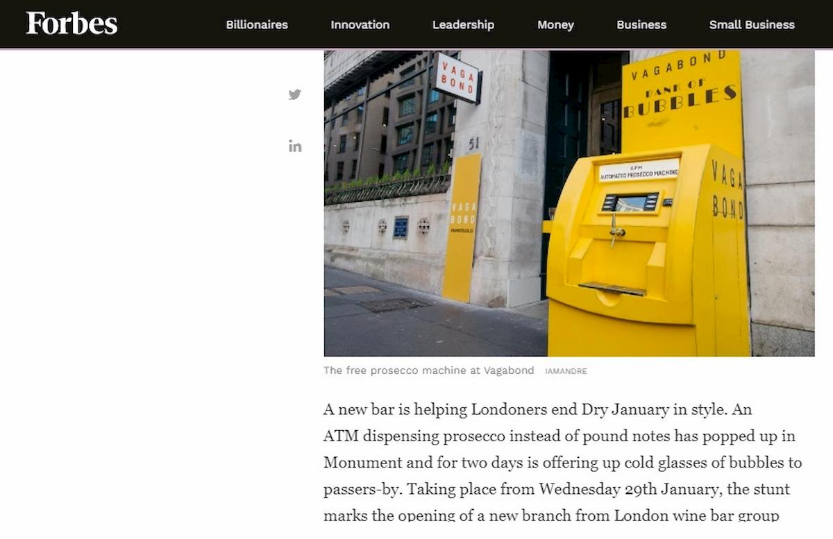 londra distributore prosecco