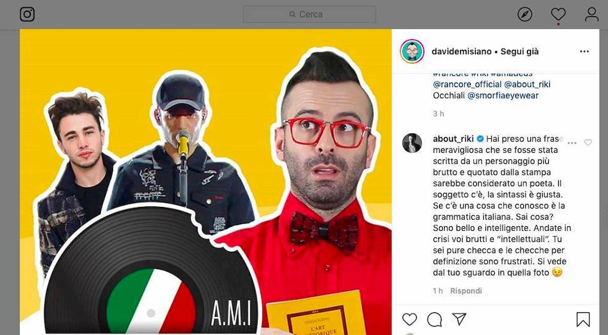 riki contro davide misiano