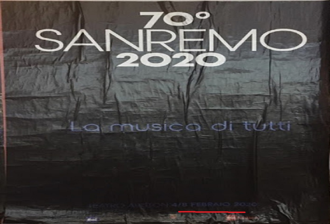 Sanremo, manifesti