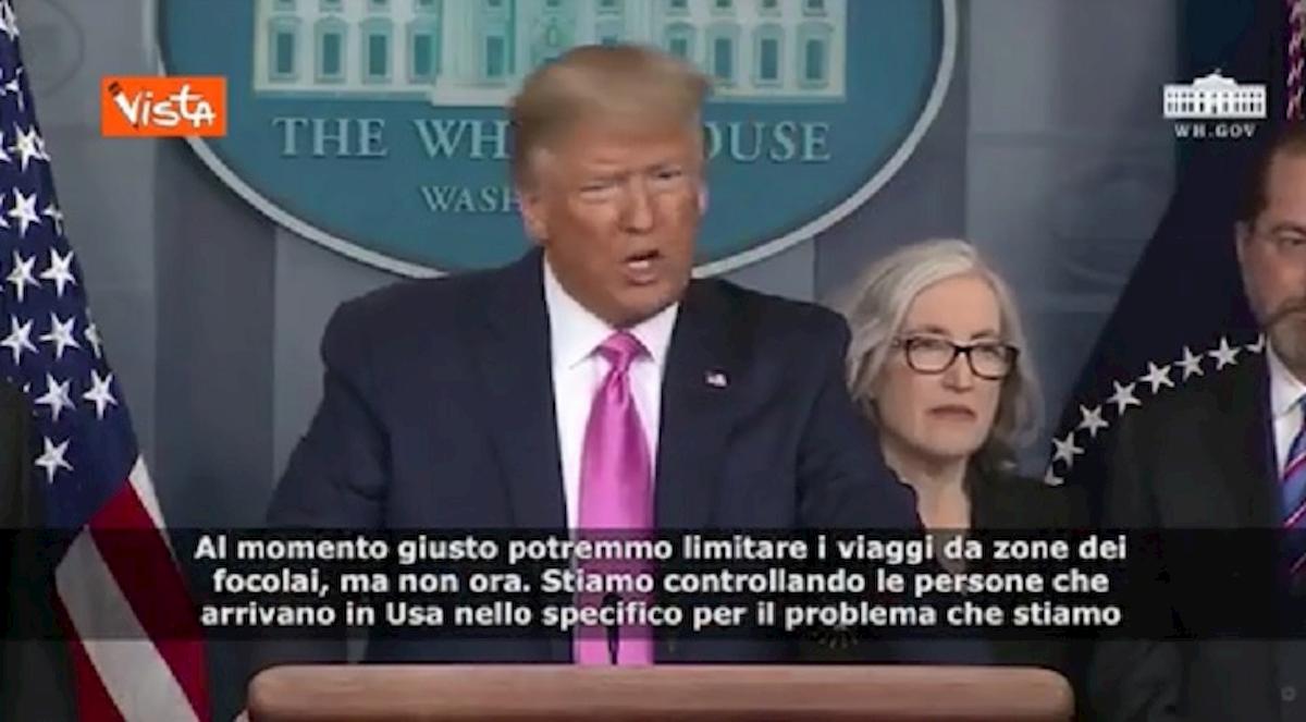 trump coronavirus italia