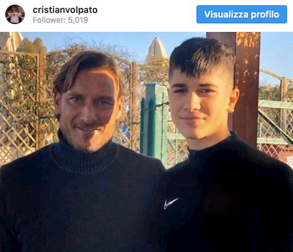 Totti procuratore, primo colpo Cristian Volpato della Roma