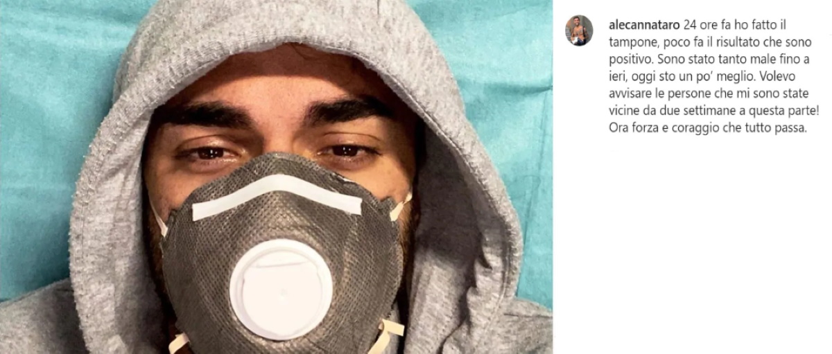 Alessandro Cannataro positivo coronavoris ex uomini e donne