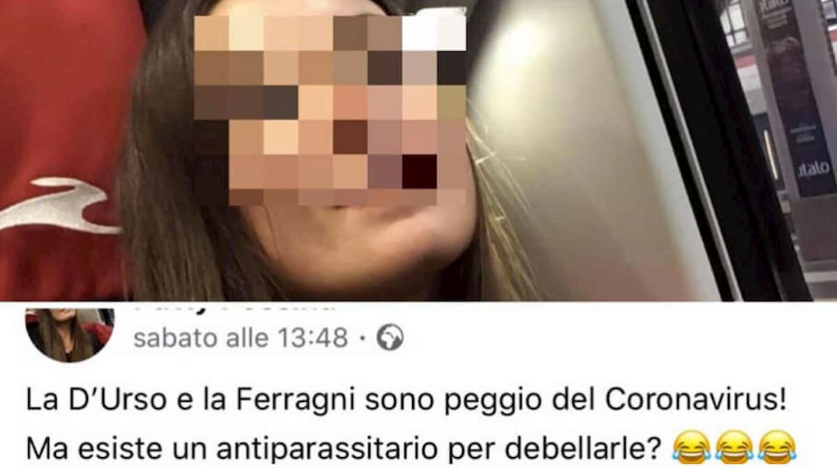 Barbara D'Urso e Chiara Ferragni peggio del Coronavirus. Ma dopo averlo scritto scopre che è positiva