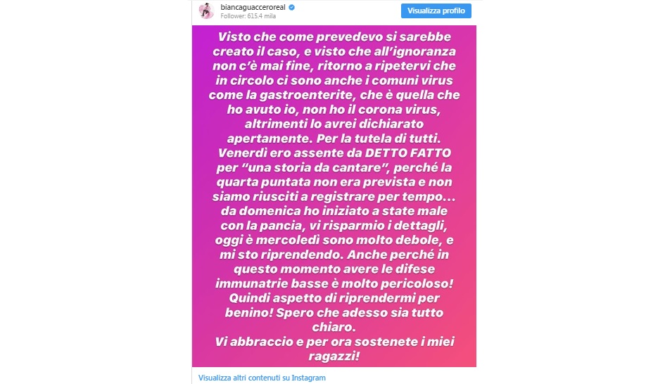 bianca guaccero instagram