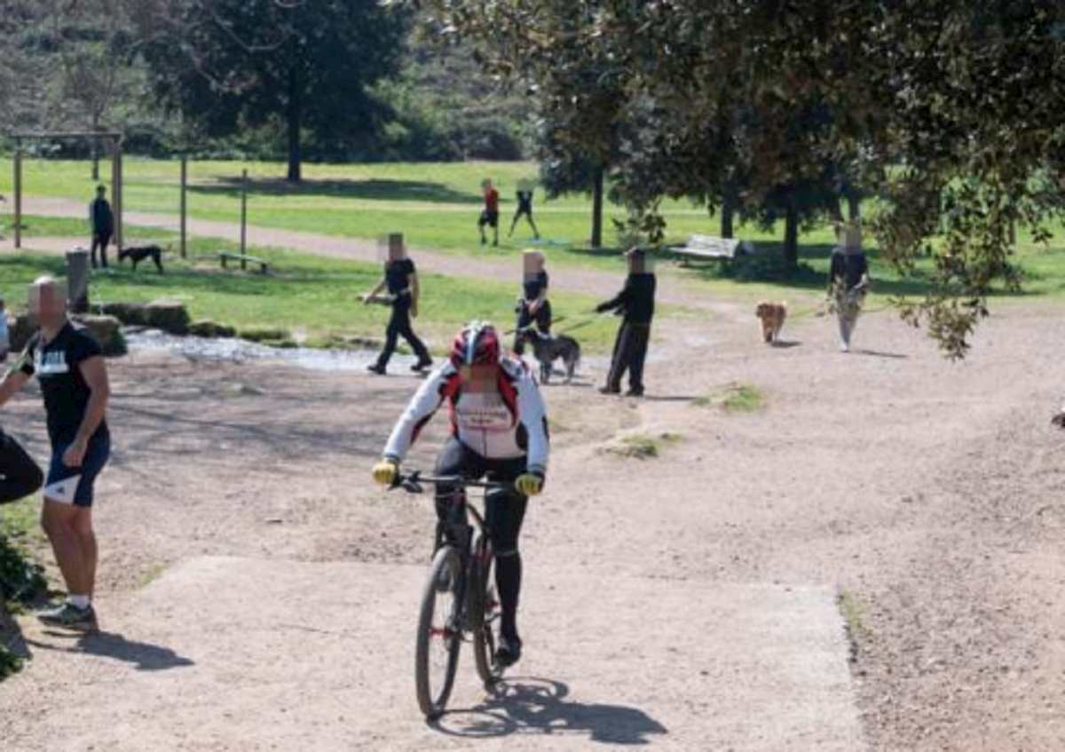 caffarella runners ciclisti 1