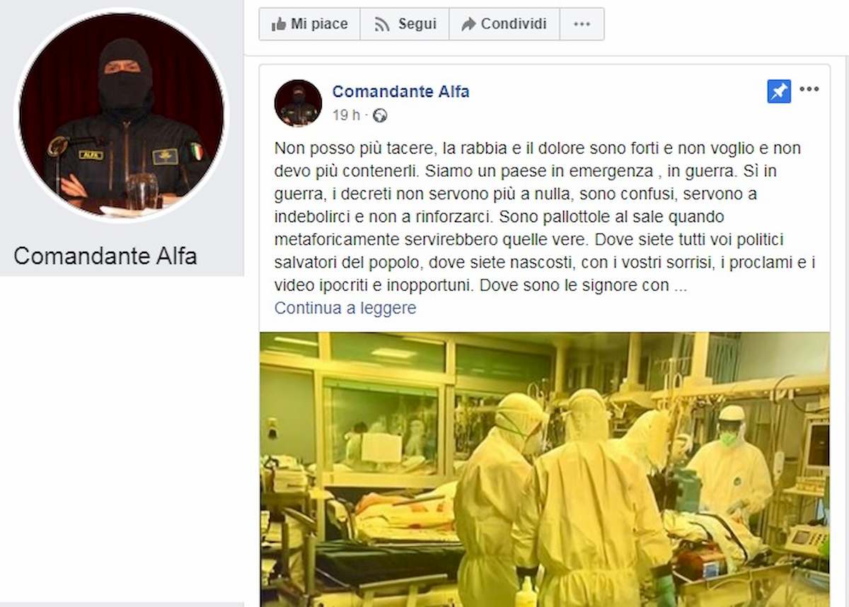 comandante alfa coronavirus