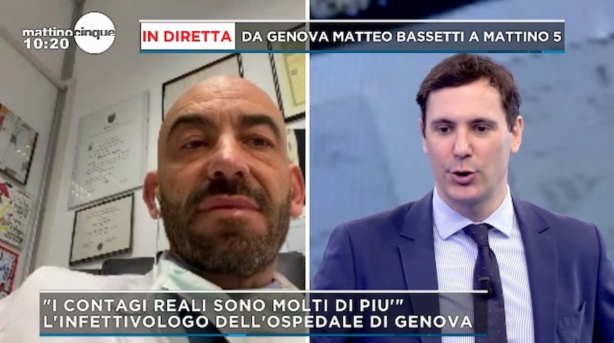 Coronavirus, infettivologo Matteo Bassetti: "I contagi probabile siano anche 10 volte quelli accertati"
