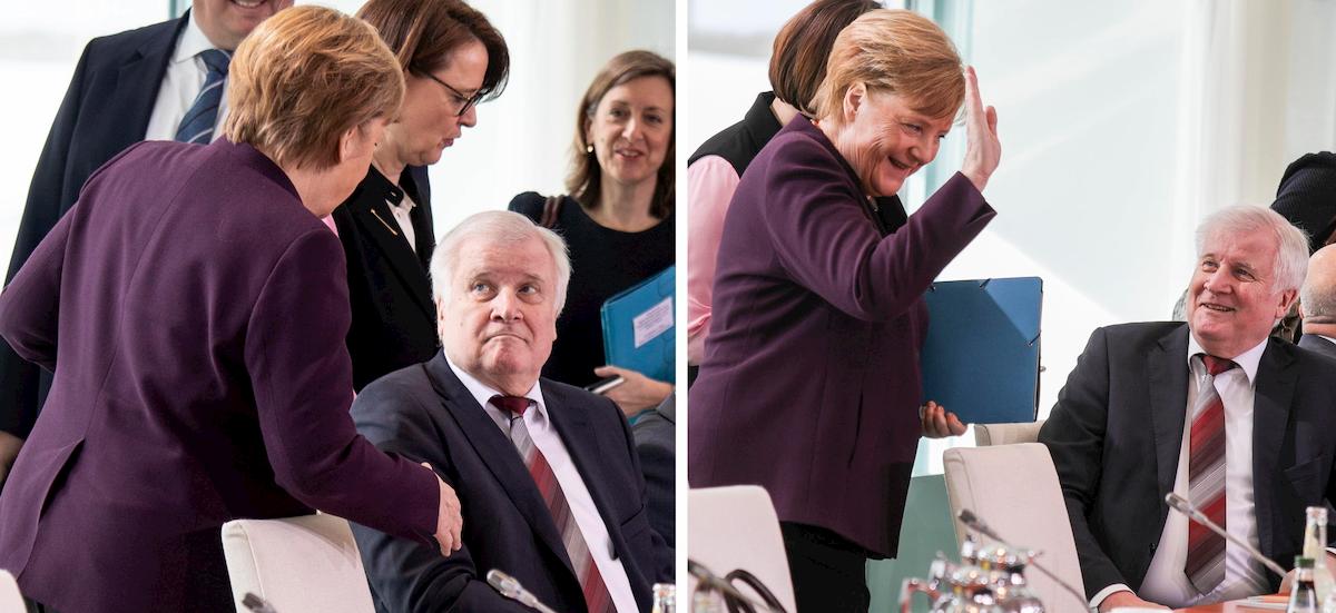 Coronavirus: Merkel gli tende la mano, il ministro Seehofer si ritrae: "Meglio evitare"