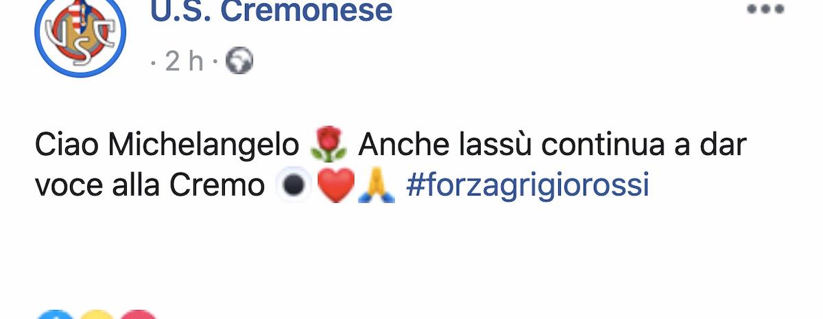 Coronavirus, Michelangelo Gazzoni è morto: era la voce storica della Cremonese