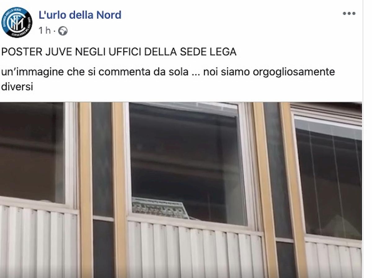 Inter, Curva Nord protesta sotto la Lega Calcio: "Vergognatevi siete pro Juventus"