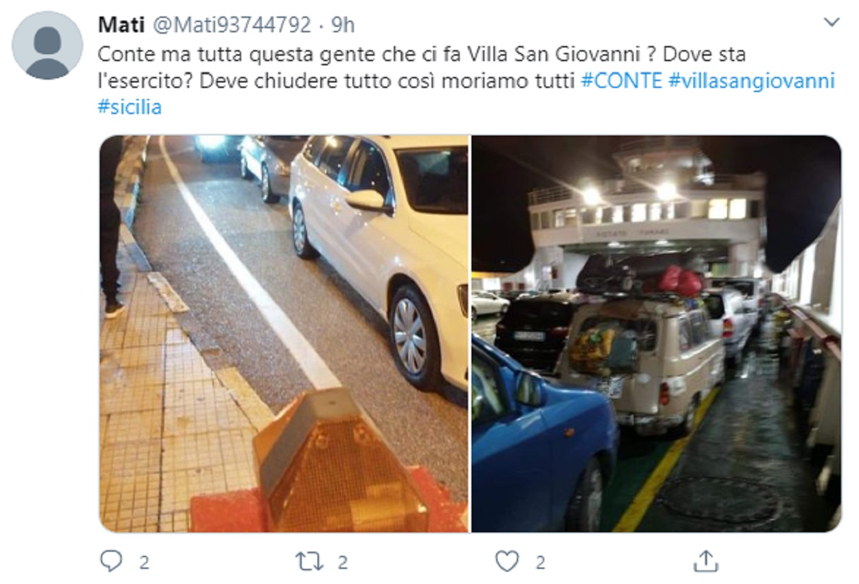 Messina, Twitter