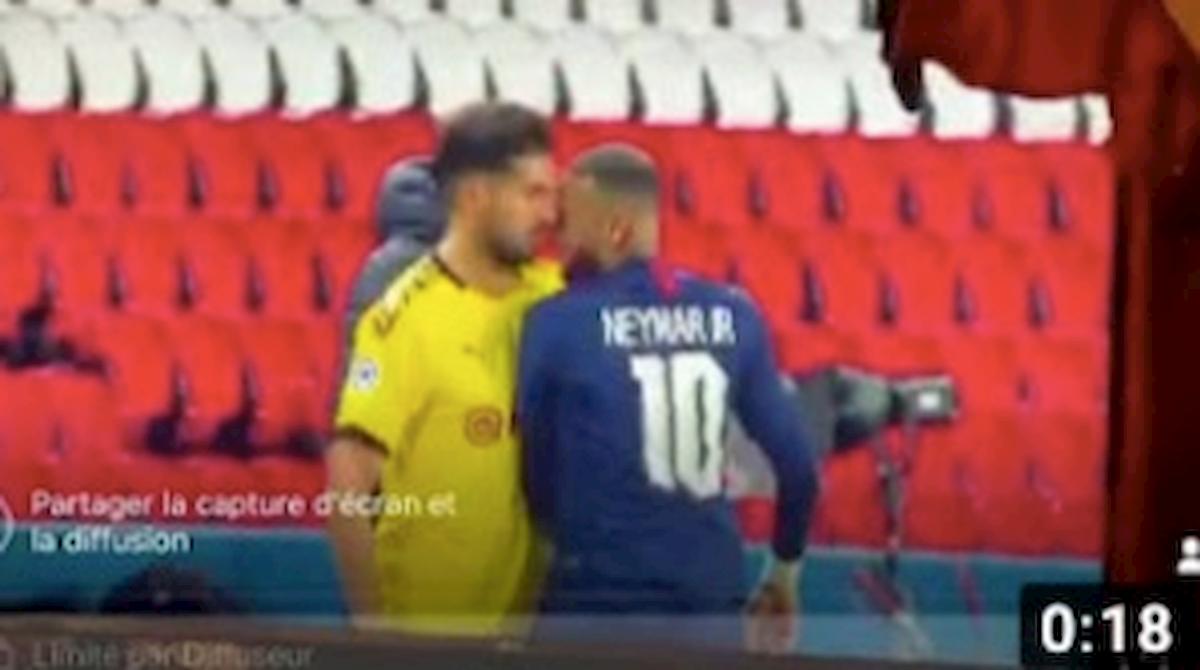 Psg ai quarti di Champions, show di Neymar. Emre Can espulso per rissa