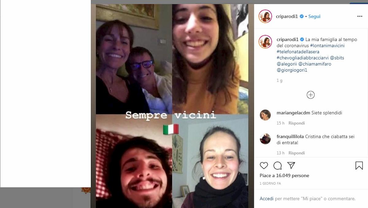 Cristina Parodi famiglia coronavirus