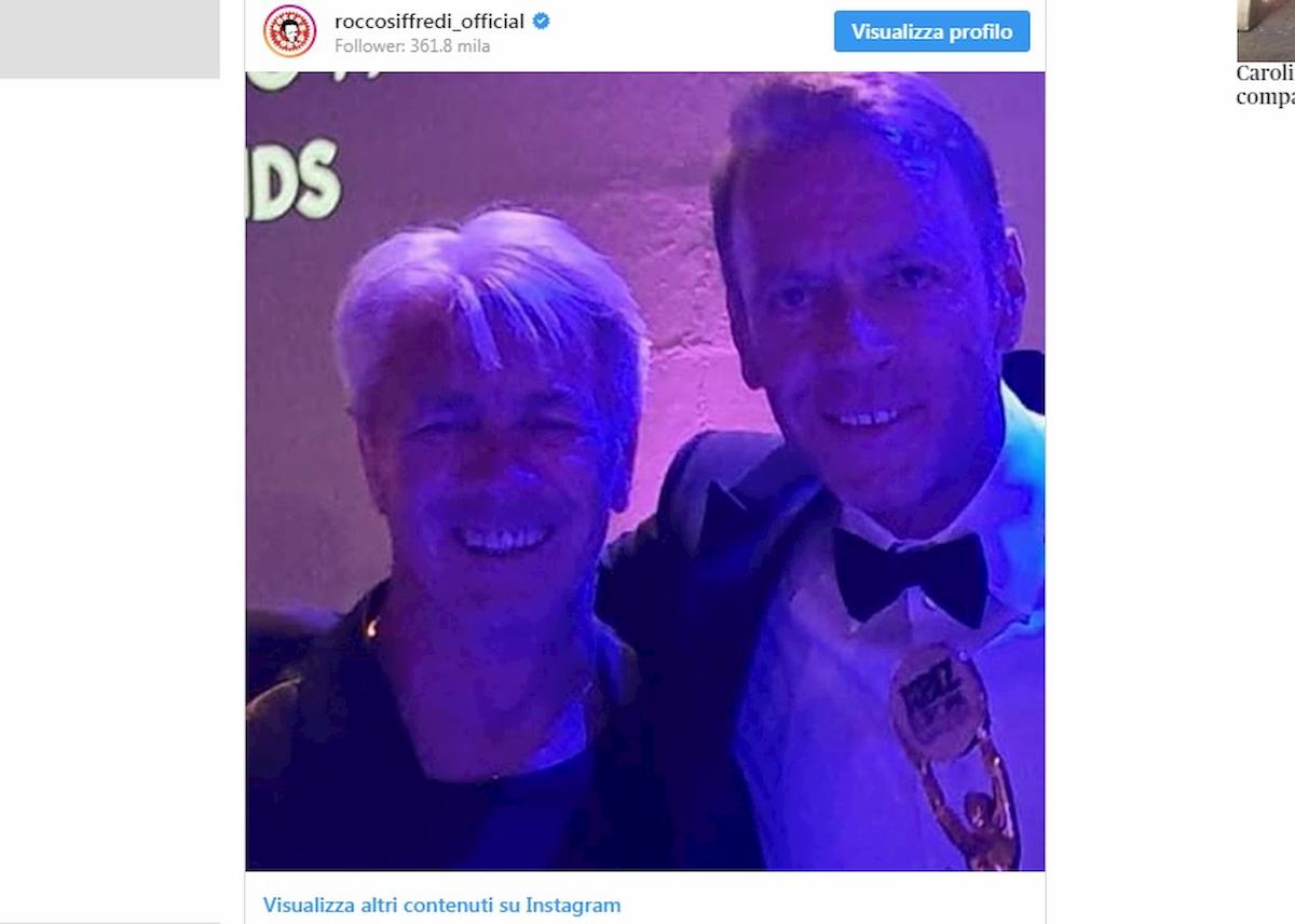 Rocco Siffredi con il cugino su Instagram