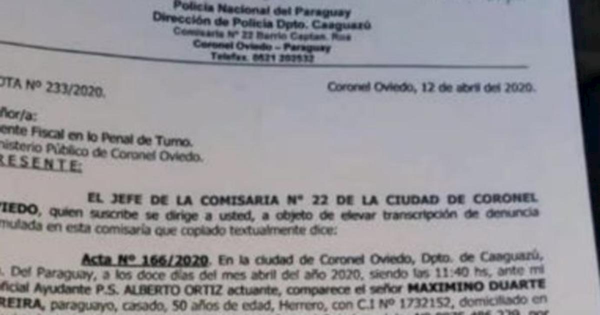 certificato morte paraguay